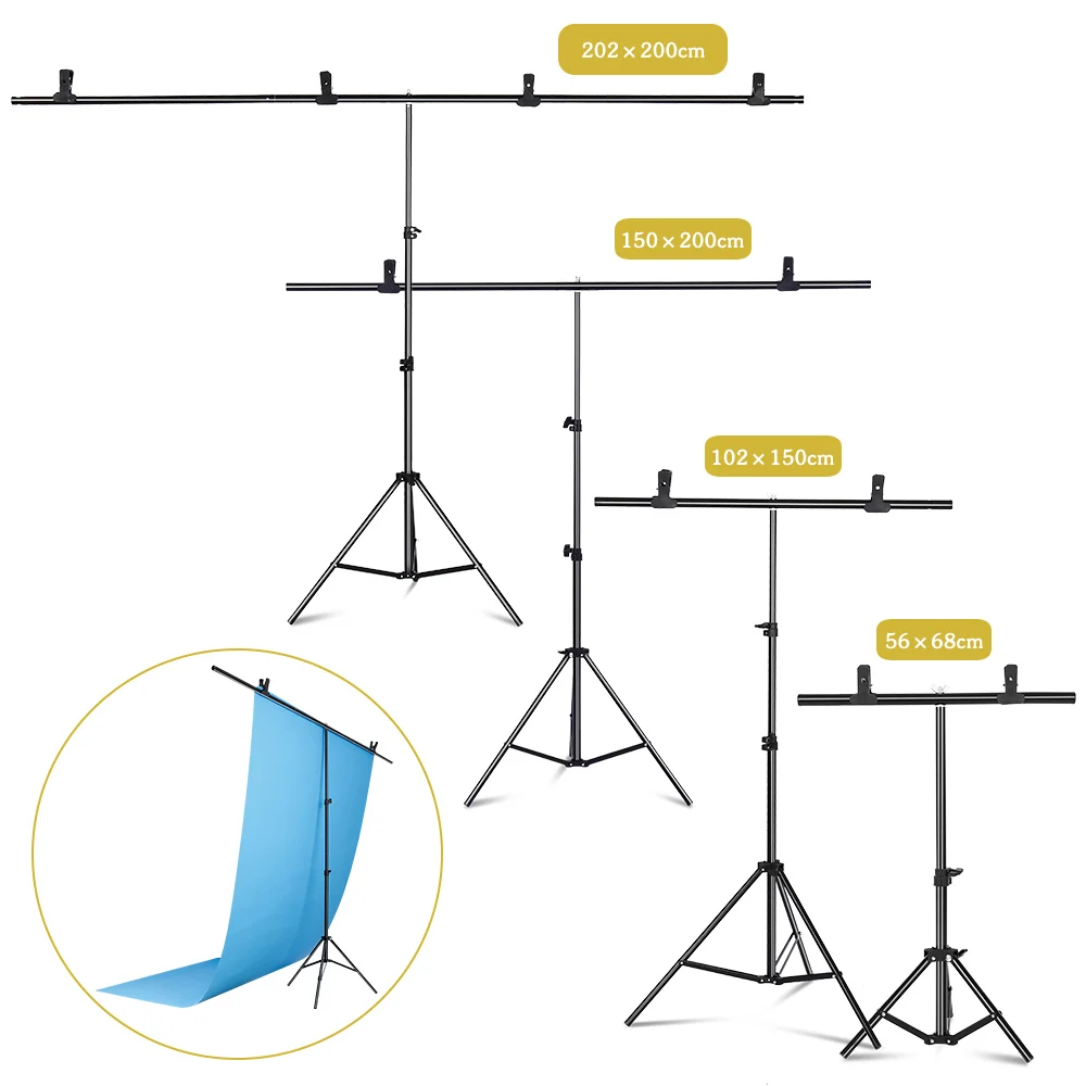 Backdrop Stand Kit - SH Photography1.5*2/2*2 M T Şeklinde Zemin