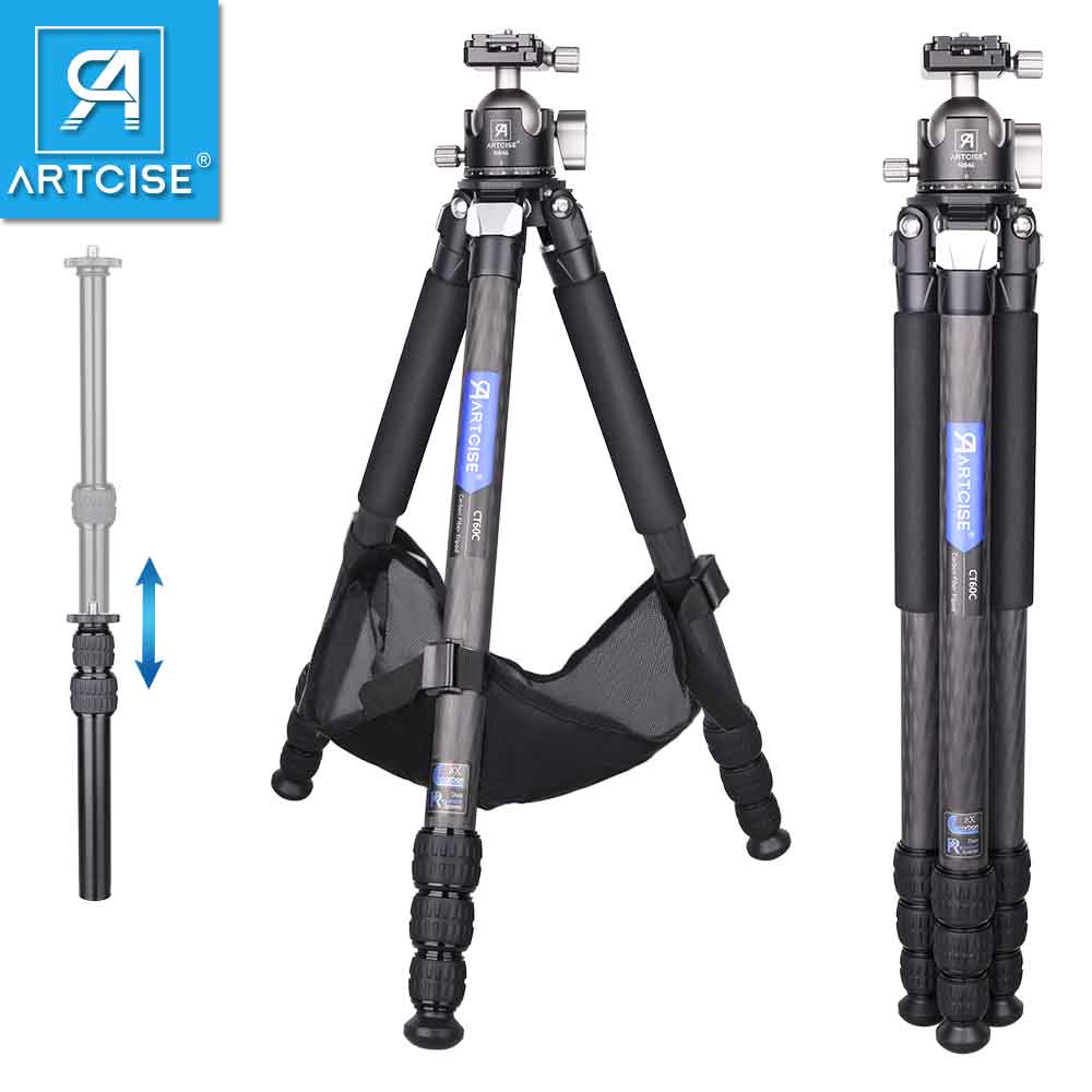 Camera Tripod Carbon - ARTCISE CT70C 158cm Karbon Fiber Tripod