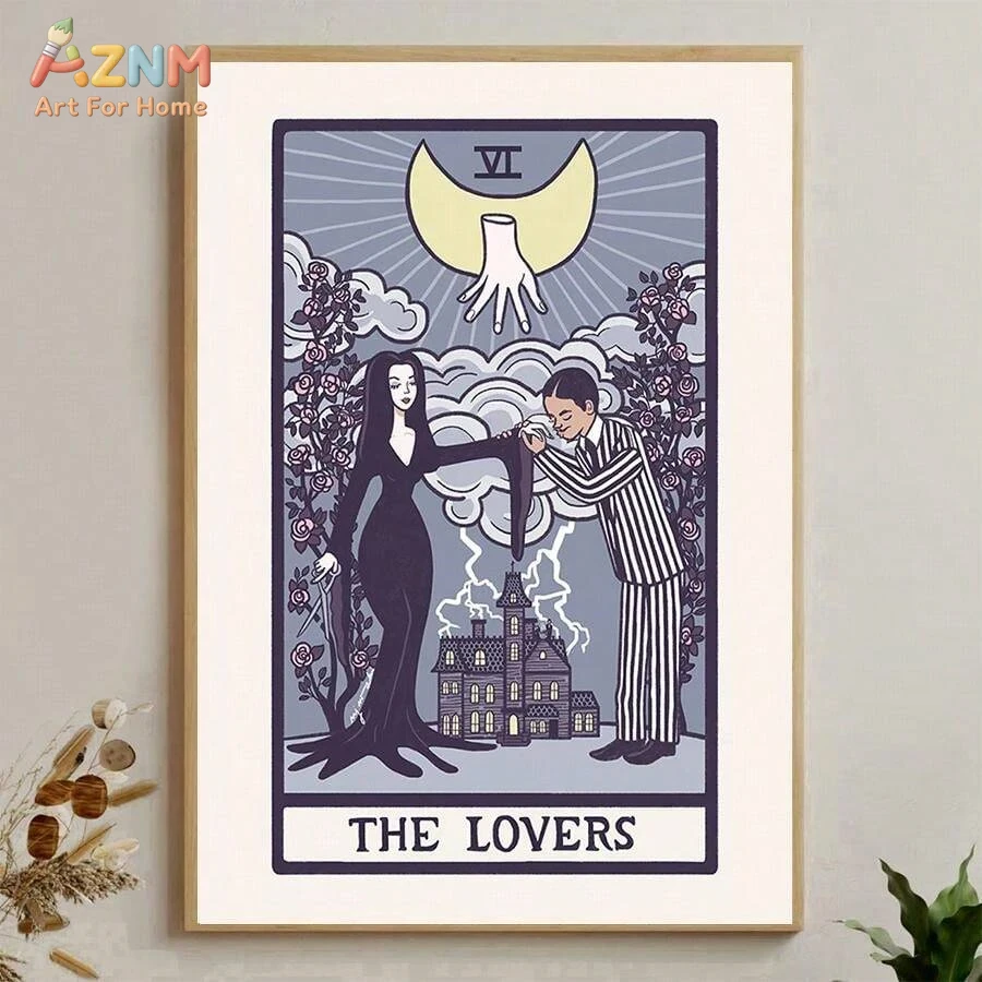 Photography Night - AZNM Aşıklar Tarot Kartı Kanvas Duvar
