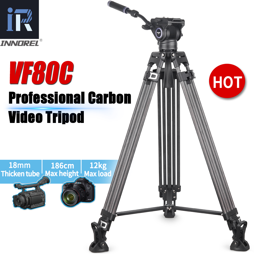 Camera Tripod Carbon - INNOREL VF80C Profesyonel Karbon Fiber Video