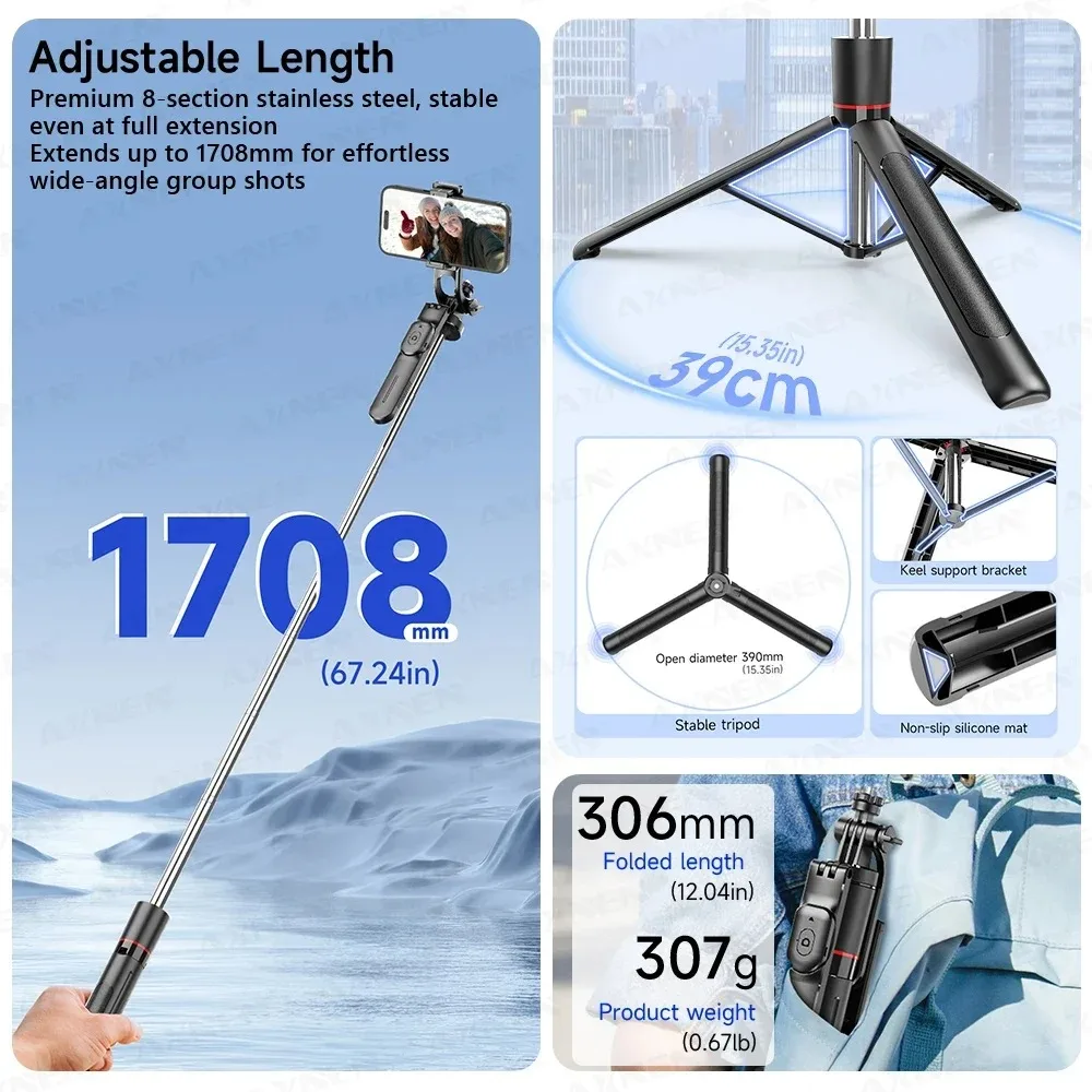 F16 Selfie Çubuğu Tripod, 1708 - Camera Tripod Carbon incelemesi ve fiyatı