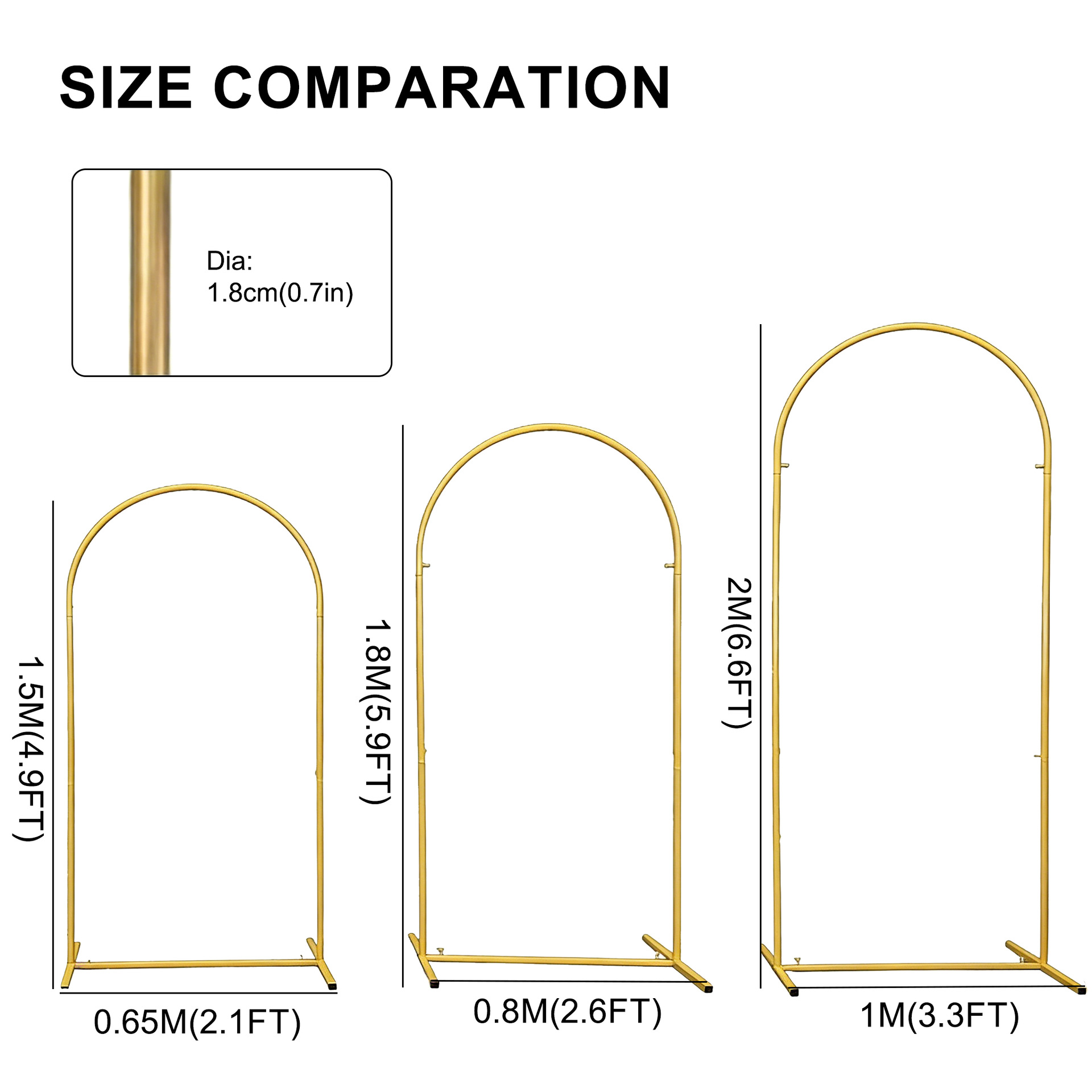 Metal Altın Düğün Kemeri Stand - Backdrop Stand Kit incelemesi ve fiyatı
