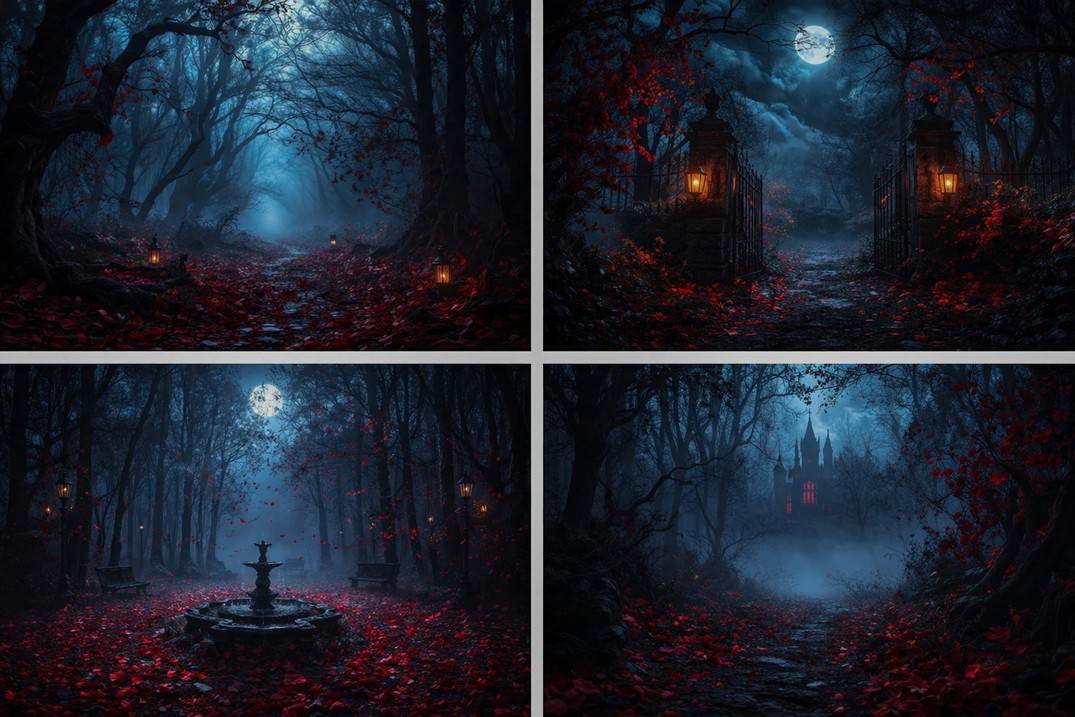 Karanlık Orman Ay Işığı Kırmız - Photography Dark Cloth incelemesi ve fiyatı