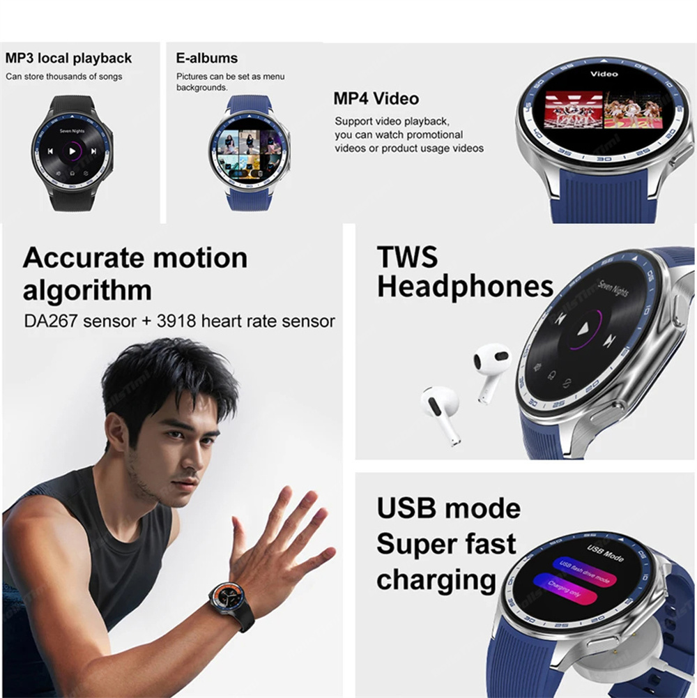 1.43 AMOLED akıllı saat 3D sur - Intervalometer Timer incelemesi ve fiyatı