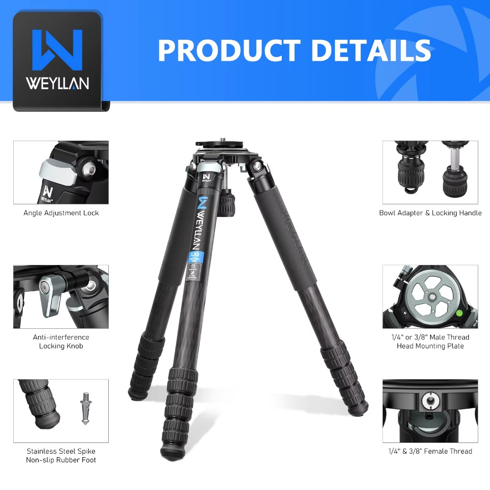 WEYLLAN LX9 Karbon Fiber Tripo - Camera Tripod Carbon incelemesi ve fiyatı