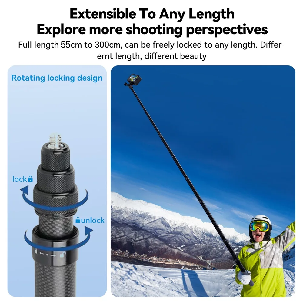 Karbon Fiber 9 Bölümlü Telesko - Camera Tripod Carbon incelemesi ve fiyatı