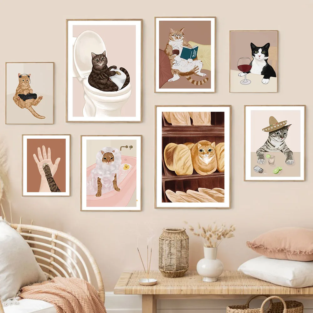 Komik şarap siyah kedi duvar s - Photography Duck incelemesi ve fiyatı