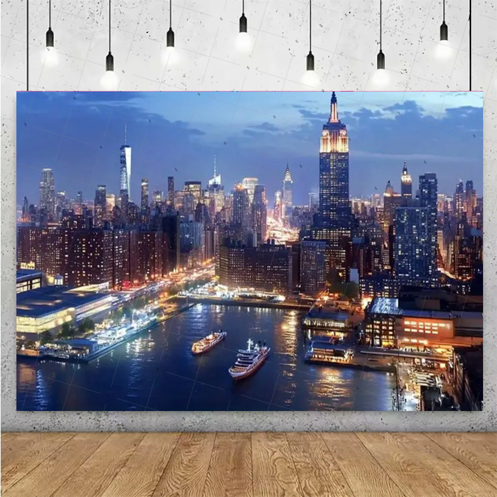 Gece Görünümü Yüksek Katlı Bin - Photography New York incelemesi ve fiyatı