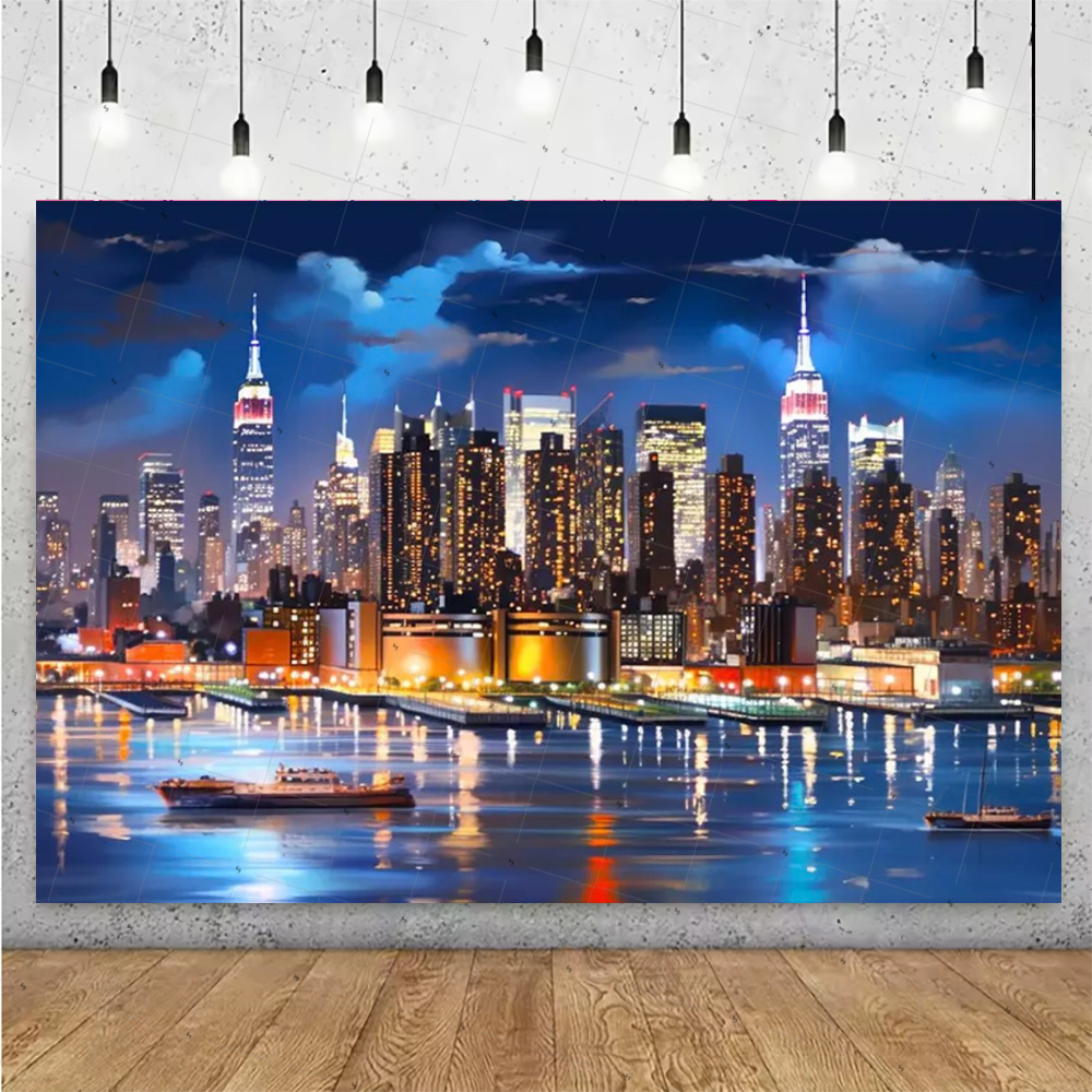 Gece Görünümü Yüksek Katlı Bin - Photography New York incelemesi ve fiyatı